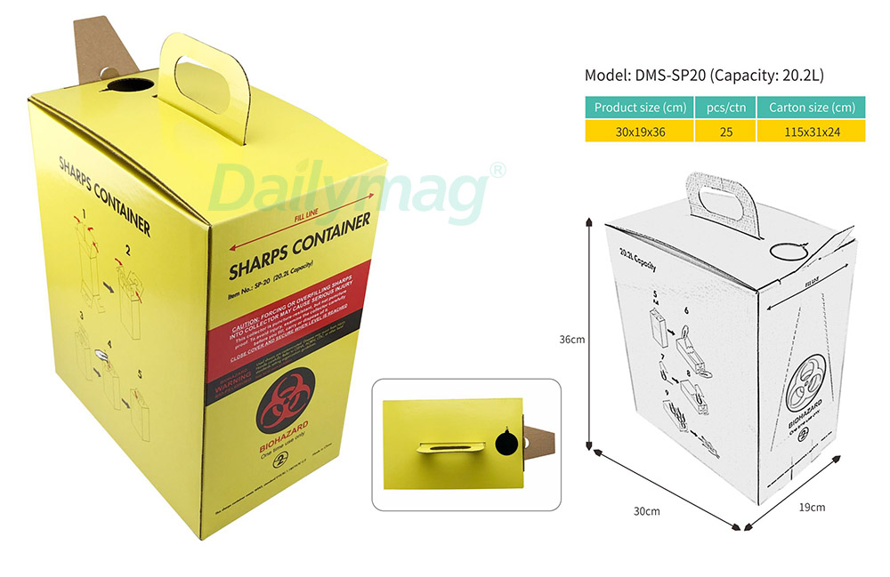 Paper Sharps Container 20.2L