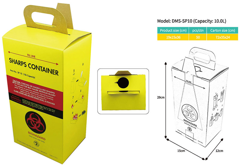 SP10 Sharps Container 10L